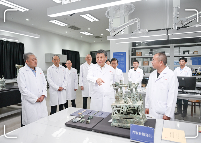 近镜头·习近平的文化足迹｜“期待着更长的中华文明的发现发掘”